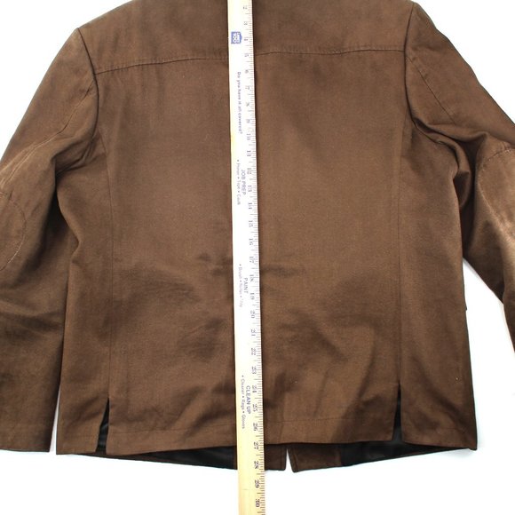 VTG Versace Western Blazer 4 Button Notch Collar Jacket Sueded Wool Men's IT50/M - Picture 13 of 16